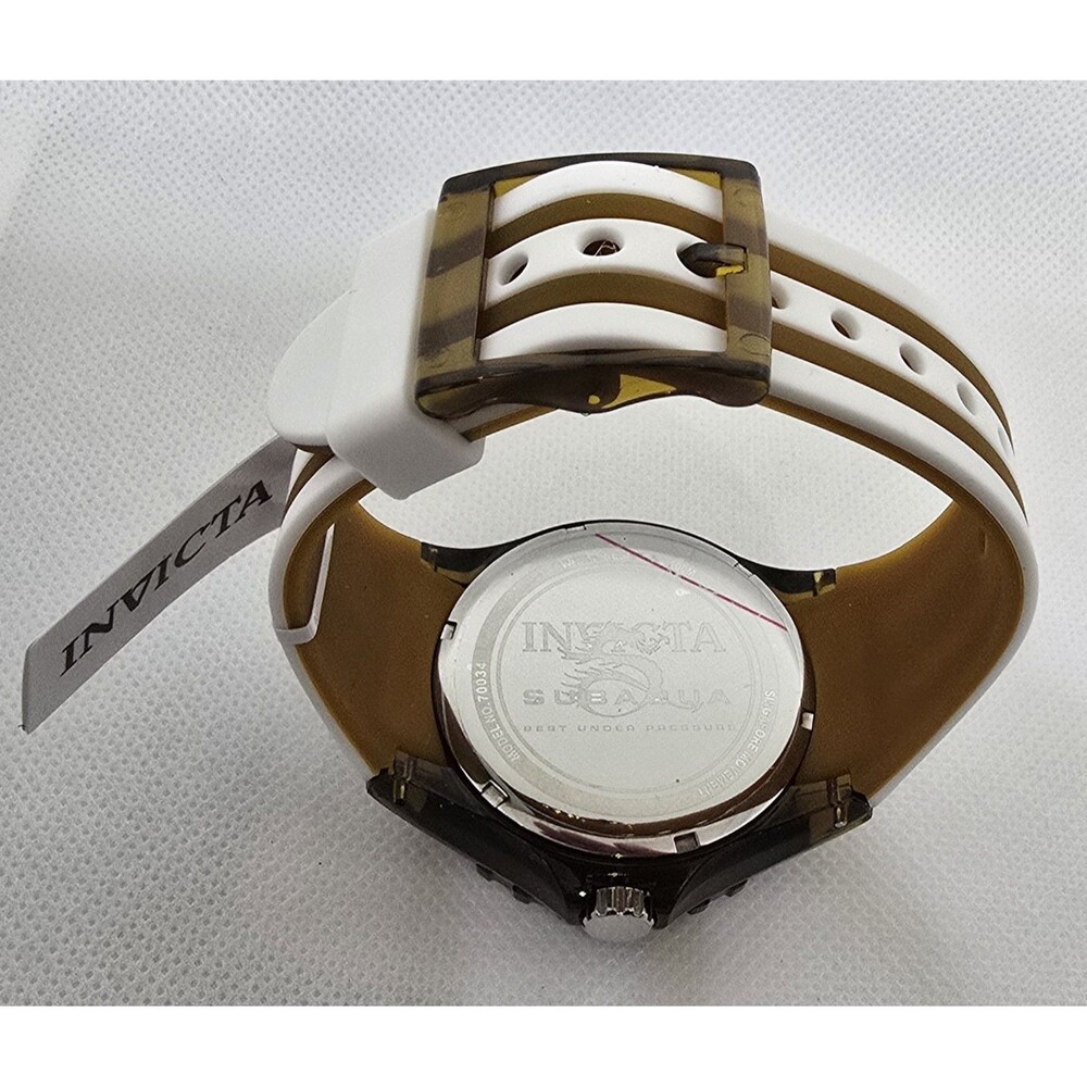 Invicta Subaqua Men’s Watch 44mm Dark Brown White 70034 New In Box - Picture 6 of 7